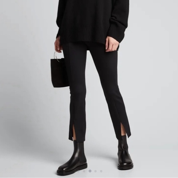 The Row Gaia Black Leather Ankle Boots - Picture 3 of 11